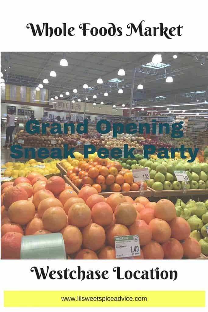 Whole Foods Market Westchase Sneak Peek Party Grand Opening -- Whole Foods knows how to open a new store in style! -- lilsweetspiceadvice.com