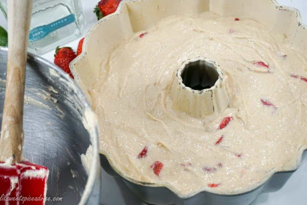 Strawberry Margarita Pound Cake -- Your staple strawberry margarita meets your grandmother's scrumptious pound cake. A crowd pleaser for sure! -- lilsweetspiceadvice.com