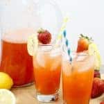 Sparkling Strawberry Lavender Lemonade -- This sparkling lemonade is light and refreshing on the palate, perfect for the summer. It can be enjoyed nonalcoholic or boozy! -- lilsweetspiceadvice.com