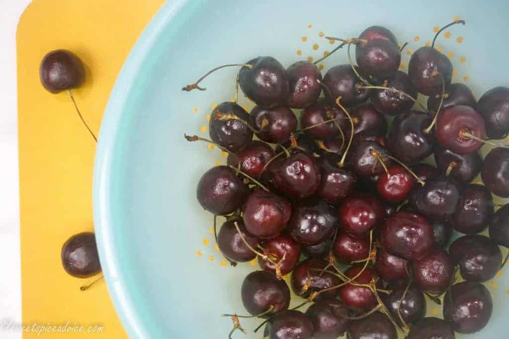 Quick and Easy Spiced Cherry Glaze -- This Spiced Cherry Glaze is organic and doesn't take long to put together. You can use this cherry glaze on chicken, seafood, ham, and even in a vinaigrette.-- lilsweetspiceadvice.com