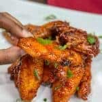 Sweet Heat Bourbon Chicken Wings-- Looking for the perfect wings for the Super Bowl? These Sweet Heat Bourbon Wings are the perfect balance between sweet and heat! They bake up perfectly crispy. -- lilsweetspiceadvice.com